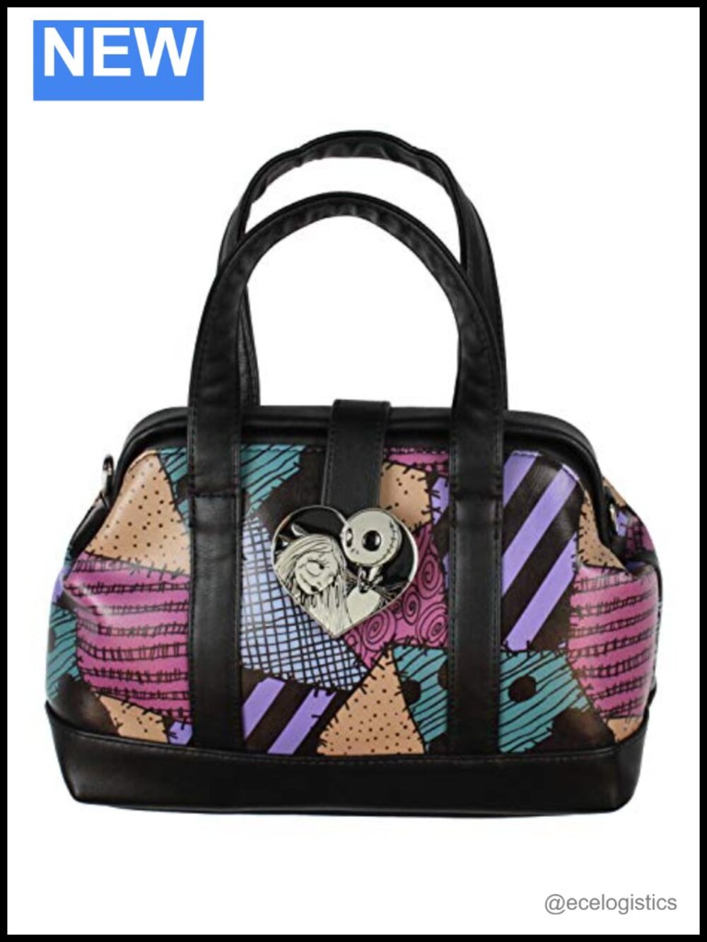 Sally Stitched Dress Design Faux Leather Convertible Handbag and Crossbody